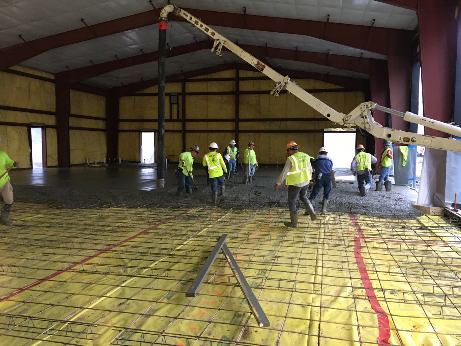 concrete floor installation