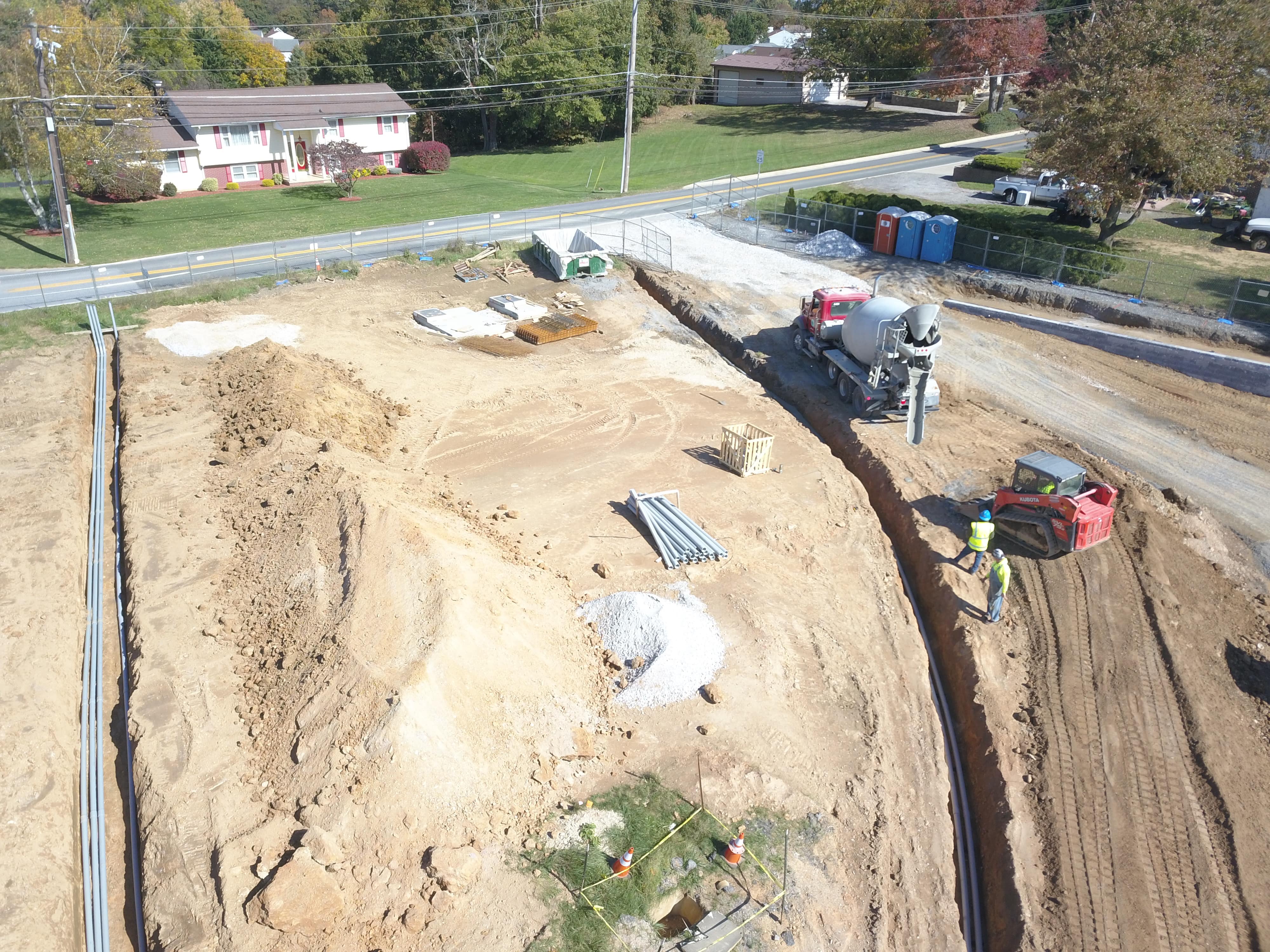 utility duct bank install