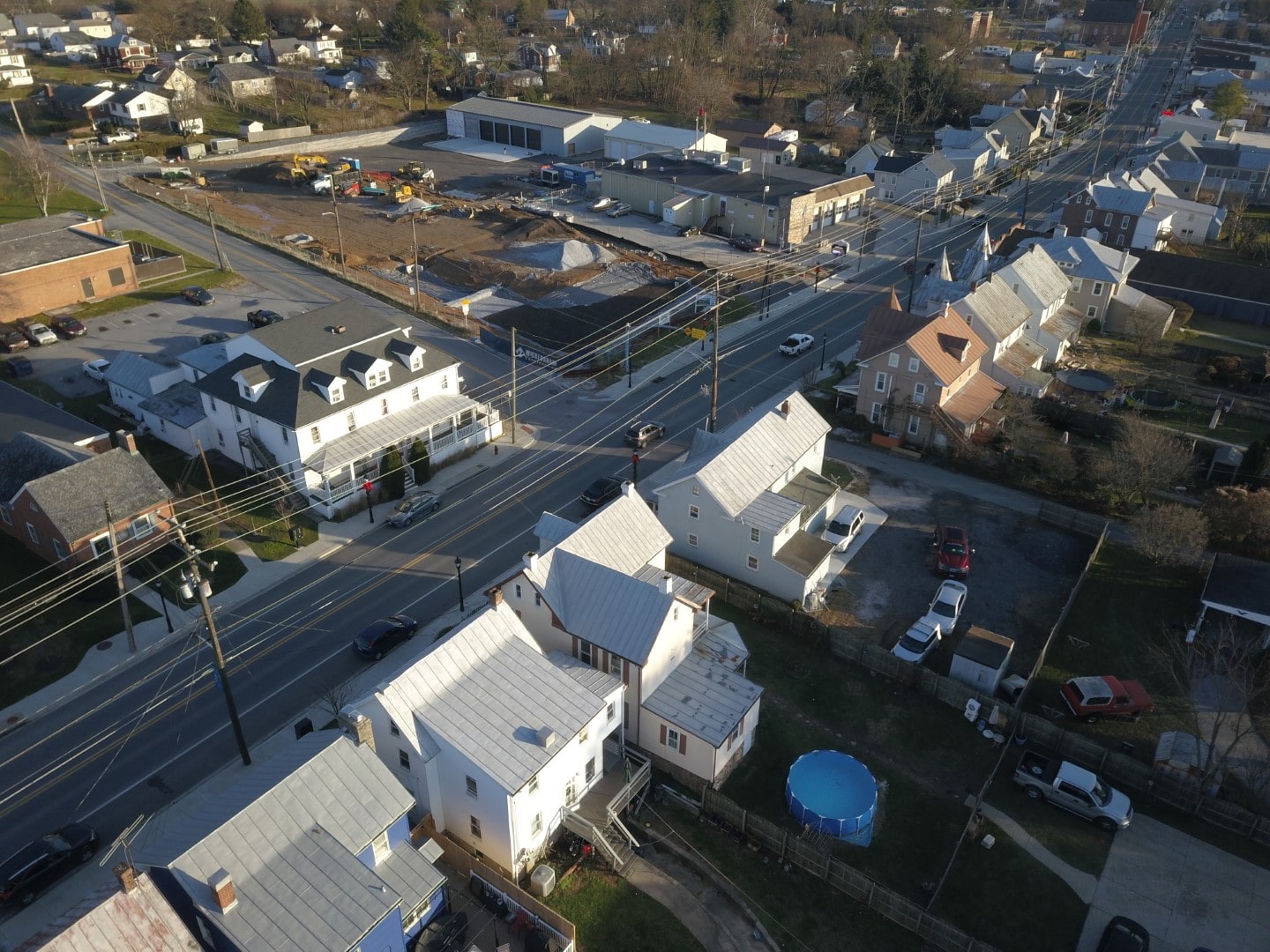 Site overhead Main St. 12/2/22