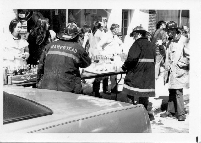 Food & cold drinks provided during the Spring Garden Hotel fire