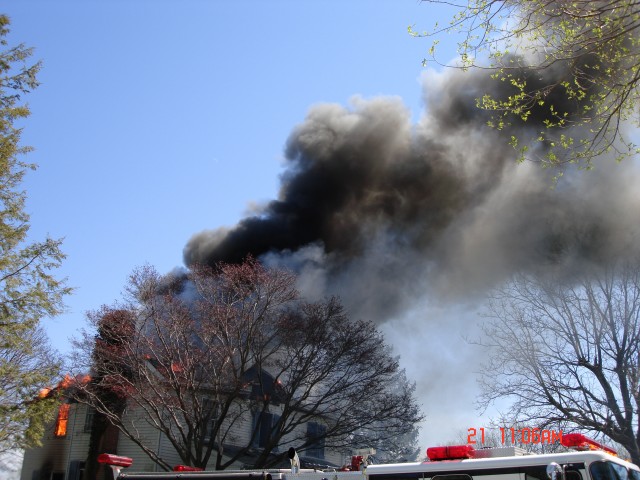 House Burning in Baltimore County. 4-21-2007