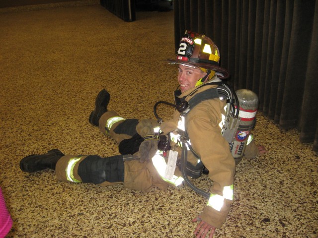 07-17-2008.  Demonstrating basic firefighter skills to the Juniors.  The downed firefighter.