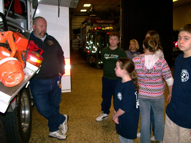 Learning about the tools and equipment and their function on Truck 2, 2008.