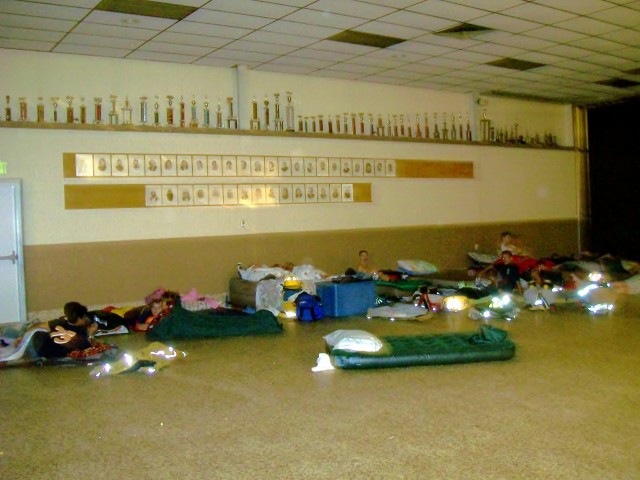 Juniors sleep-in, 09-19.2008.  Cannot see the ghost in this photo.