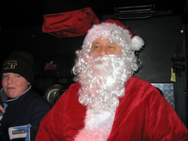 Santa Detail, 2007.  Inside Engine 23.