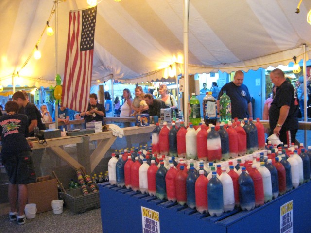 Carnival, 2008, at the Ring Toss Stand.