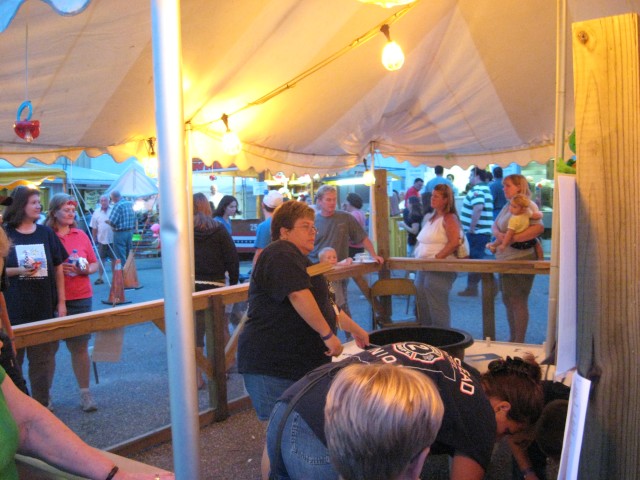 Carnival, 2008, at the Turtle Races Stand.