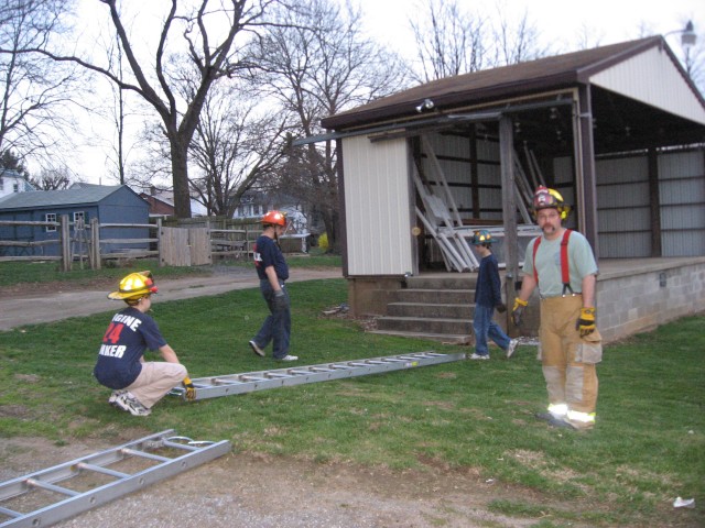 Ground Ladder Training, 04-10-2008.