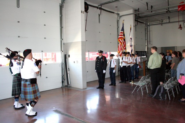 Honor Guard at the Dedication of Lineboro's New Station, 2007.
