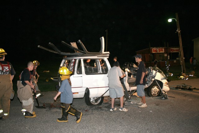 Vehicle Extrication, 2007.  Clean-up