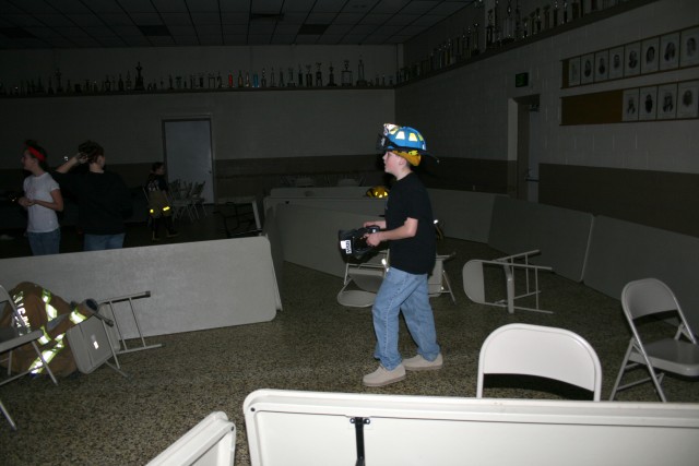 Search and Rescue, 2008.  The Juniors' Lieutenant keeps close scrutiny on his people.