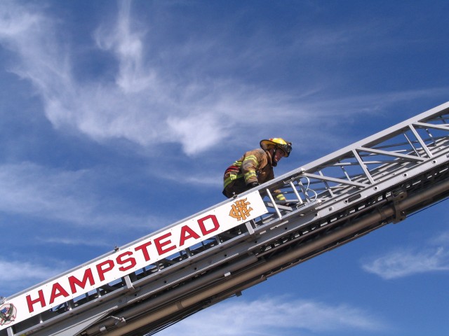 Juniors Day, 09-20-2008.  Aerial ladder training - getting higher.