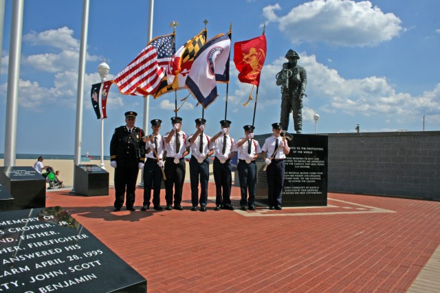 Ocean City Parade, 06-18-2008.  At the Firefighter's Memorial.