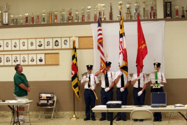 07-14-2008.  Juniors present their Ocean City trophy to the Fire Company.
