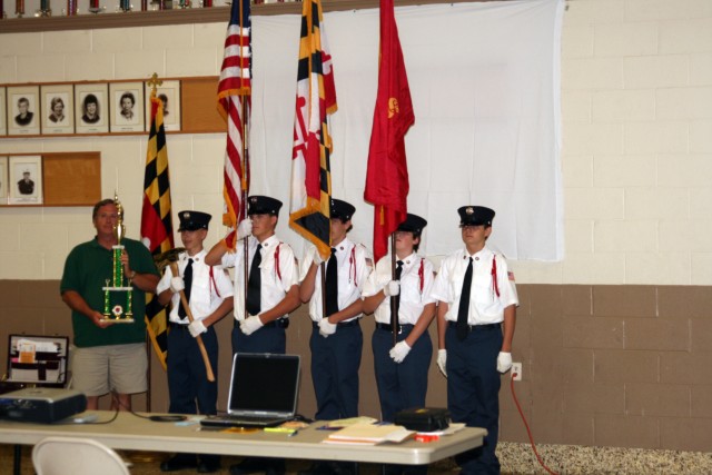 07-14-2008.  Juniors present their Ocean City trophy to the Fire Company.