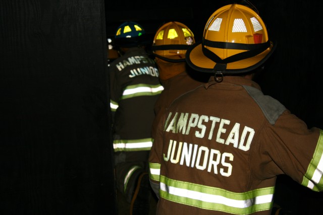 Juniors Day, 09-20-2008.  Entering the confined space maze.