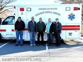 (L-R)  Frank Price- Grace Acres Farm,                        EBCN:  Vice Chief Allen Easly, Principal Chief Michael Hicks, Secretary Anthony Sequoyah, (not pictured EMS Chief Zach Stutts), Lew Stoms - Hampstead VFC